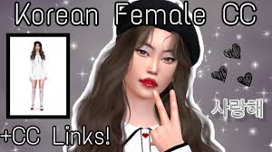 korean female cc for the sims 4 cc