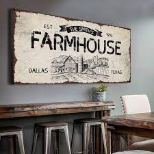 Farm Sign Modern Farmhouse Wall Decor