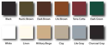 Color Chart Lansing Housing Products