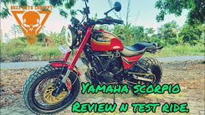 yamaha scorpio big scrambler test