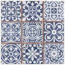 Grouting is not difficult to do well, but it is even easier to do poorly. 13x13 Backsplash Blue Tile Flooring The Home Depot