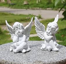 Angel Statue Outdoor Sculpture Shelf