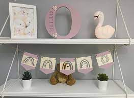 Wooden Letters Nursery Decor New Baby
