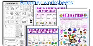 summer worksheets