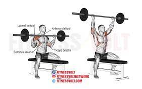how to do seated barbell overhead press