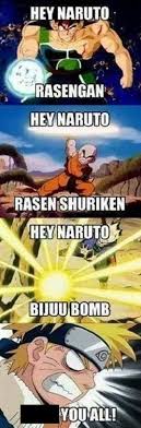 Naruto y one piece me. Ka Meme Ha Me Ha 22 Hilarious Dragon Ball Vs Naruto Memes Cbr