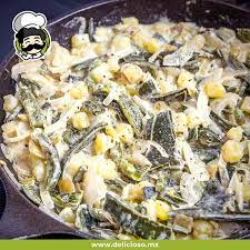 cómo preparar rajas con crema y elote