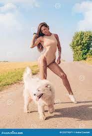 Sexy Girl Walking Dog Stock Photos - Free & Royalty-Free Stock Photos from  Dreamstime