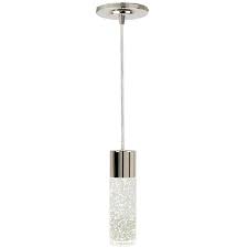 With our pendant light replacement shades, you can dress your pendant up or down to suit the mood and occasion. Style Selections Dunwynn Polished Nickel Modern Contemporary Seeded Glass Cylinder Led Mini Pendant Light In The Pendant Lighting Department At Lowes Com