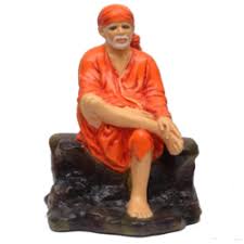 Image result for shirdi sai baba idol in saffron color