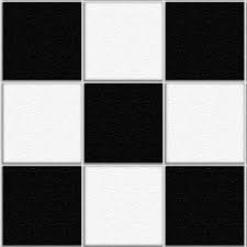 black white checd floor tiles