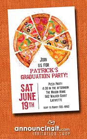 pizza pie slices graduation party