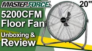 masterforce 5200cfm shroud floor fan