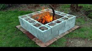how to make cinder block fire pits