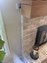 how to mount a tv over a brick fireplace