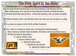The Holy Spirit In The Bible Barnes Bible Charts Bible