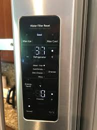 How to reset frigidaire ice makers most frigidaire models have a hard reset that can be accomplished by holding down the on/off button until the led light turns red. Fixed Krfc704fss01 Kitchenaid Refrigerator Ice Maker Reset Applianceblog Repair Forums