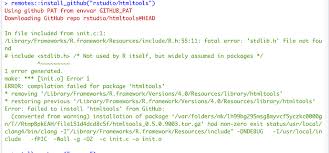 error installing htmltools from github