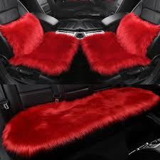 Faux Wool Winter Plush Car Seat Cover