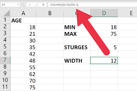 how to find cl width in excel a