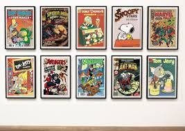 35 Vintage Comic Book Covers Posters