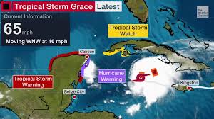 El huracán grace estaría llegando a yucatán por valladolid y chemax, entre las 6 y 9 de la mañana; Gkkmjefvune8pm
