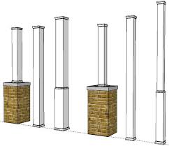 The base cover is a cast aluminum, fluted base that conceals unsightly concrete work. Pvc Porch Post Wraps Exterior Column Amp Pole Covers Elite Trimworks Porch Post Wraps Porch Supports Vinyl Railing Front Porches