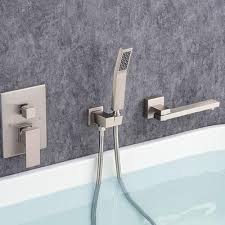 Modern Wall Mounted Bathtub Faucet With