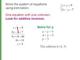 9 3 Solving Systems Of Linear Equations By