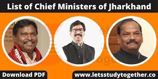 list of chief ministers of jharkhand