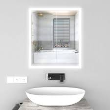 Shop Vanity Art 24 Inch Led Lighted Illuminated Bathroom Vanity Wall Mirror With Sensor Switch Horizontal Rectangle White Mirrors Overstock 22572505