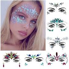 3d rhinestones stickers for face