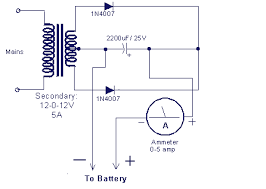Usb nimh nicd battery charge schematic circuit diagram. Battery Charger Circuit Make A 12v Battery Charger At Home