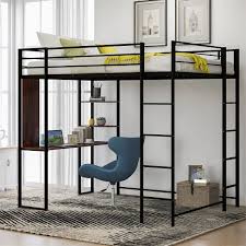 sentern metal full size loft bed with