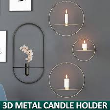Candle Holders Modern Art 3d Wall