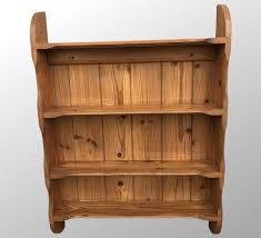 Vintage Pine Wall Shelves Bookcase