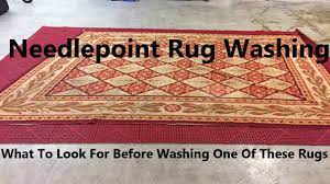 needlepoint rug washing you