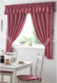 dorothy gingham red lined curtains