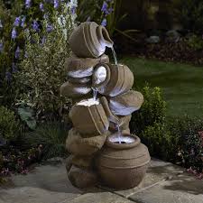 Serenity Cascading Tipping Pots Stone