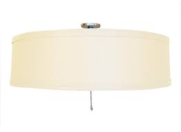 Magnetic Attaching Linen Drum Shade For