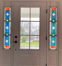 Custom Stained Glass Sidelight Windows