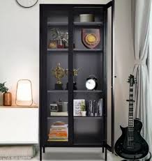 Black Metal Storage Cabinet 72 Tall