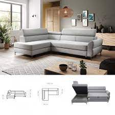 Bmf Remo Modern Corner Sofa Bed