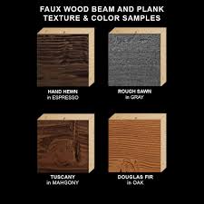 faux wood ceiling beam sample kit