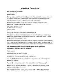 18 printable interview questions tell