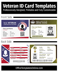 veteran id card templates for ms word