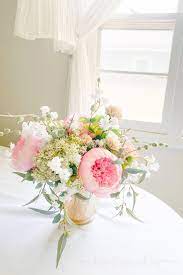 spring silk flower vase centerpiece