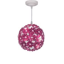 Modern Flower Pendant Light Metal Hanging Lampshade E27 Ball