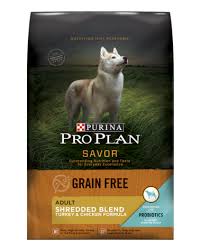 Purina Pro Plan Savor Grain Free Adult Shredded Blend Turkey Chicken Formula Dry Dog Food