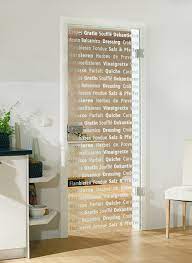decorative glass door for kitchen or